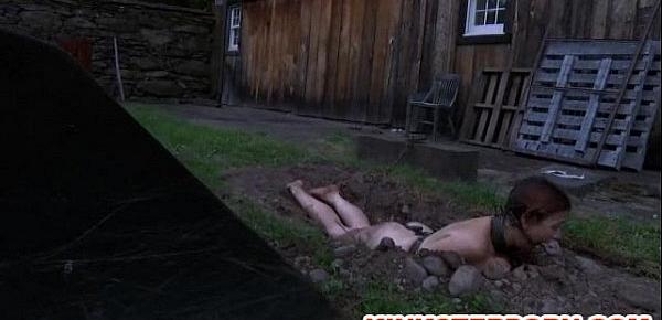  BDSM Outdoor Humiliation - Dig Slave Dig
